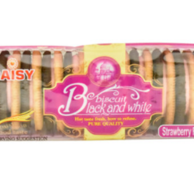 Daisy Black and White Biscuits – Strawberry 20*130g